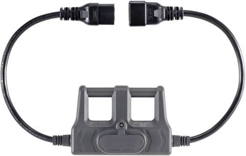 VOLTCRAFT CAA-1L 16 Messadapter Kaltgeräte-Stecker C20 - Kaltgeräte-Buchse C19 Dunkelgrau