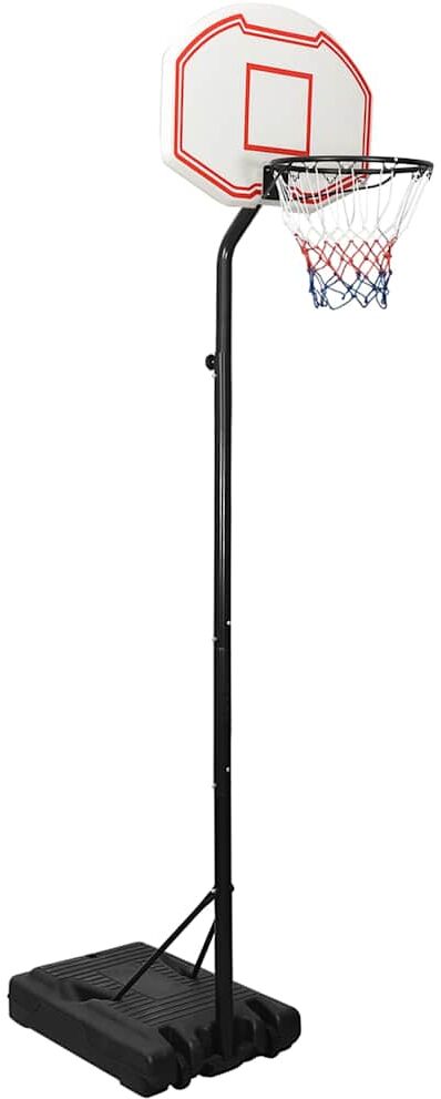 vidaXL Support de basket-ball Blanc 282-352 cm Polyéthylène