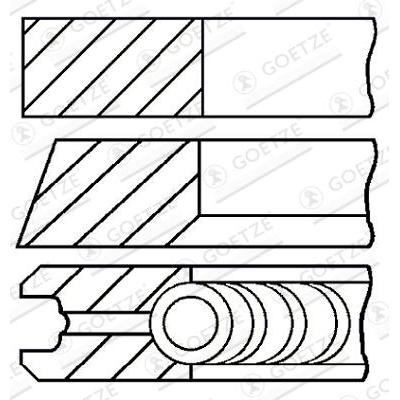 GOETZE ENGINE Kolbenringsatz 08-336507-00