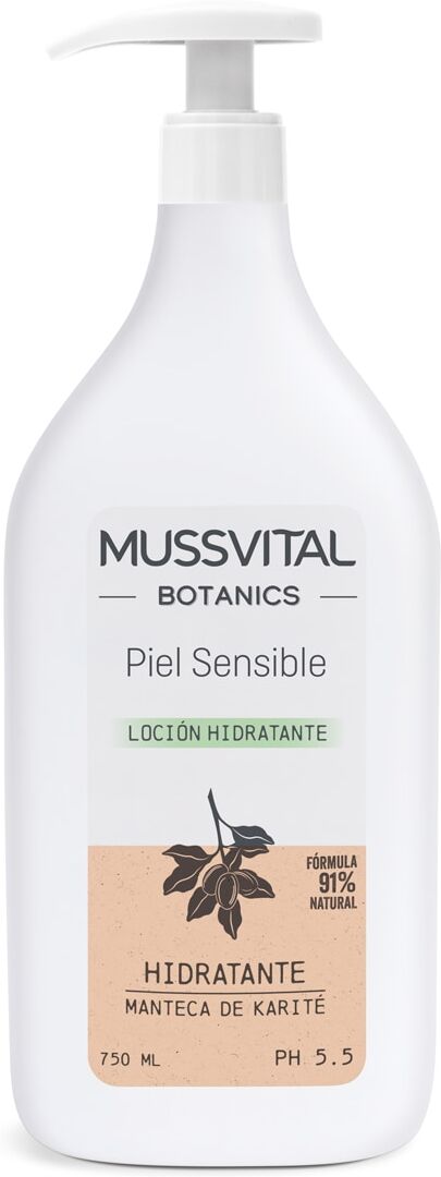 Mussvital Loción Pieles Sensibles 750 ml Botanics.