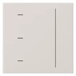 Gira, Lichtschalter + Storenschalter, S3000 Touchaufsatz System 55 536503 Reinweiss