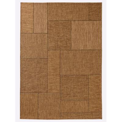 Teppich HEINE HOME Gr. 5, braun, B:120cm H:5mm L:120cm, Kunstfaser, Polypropylen, Teppiche, Teppich