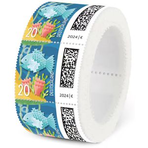 DeutschePost Briefmarken Set, 200 Stück à 20cent, Zackenbarsch, Ergänzungsmarke, nassklebend