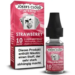 Jokers Cloud Intense Strawberry Liquid 10ml / 10mg Nikotinsalz