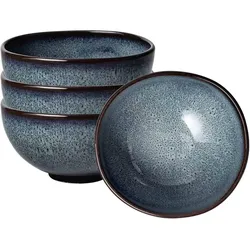 Villeroy & Boch Multipack Lave gris Suppenbol - 4 Stück, Schüssel + Schale, Grau
