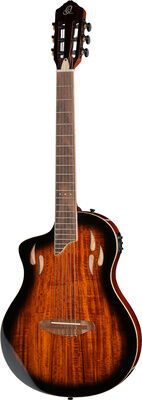 Ortega Tour Player ACA Burst LH Bleu brillant