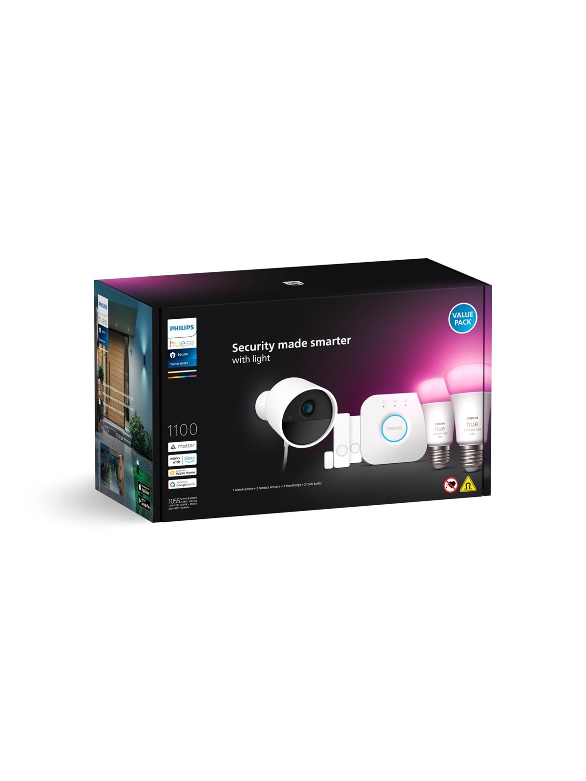 Philips Hue Secure Camera WCA E27 set EU