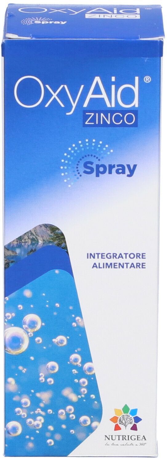 NUTRIGEA Srl Oxyaid Zinco Spray 50 ml – Integratore di Zinco per Supporto Immunitario e Metabolismo