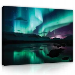 LEINWAND BILDER Polarlichter Natur 60x40