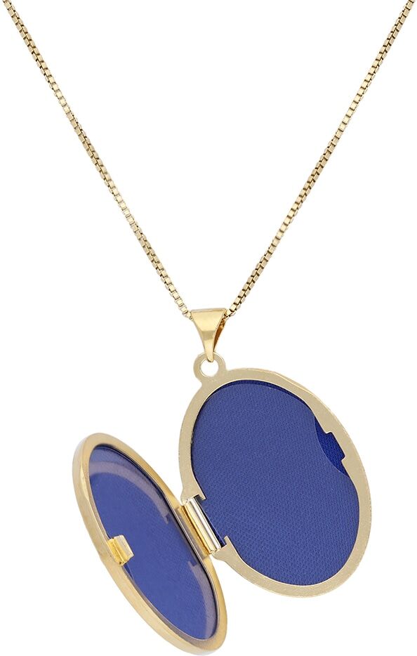 Kette mit Anhänger FIRETTI "Schmuck Geschenk Silber 925 Halsschmuck Halskette Venezianer Medaillon", gold (gelbgoldfarben), Halsketten, Damen, Silber 925 (Sterlingsilber), L: 45 B: 0,9mm, B:0,9mm