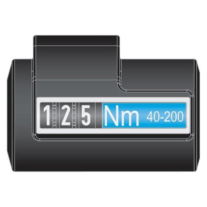 Hazet Drehmomentschlüssel 5122-2CLT Nm min-max: 40 - 200 Nm Toleranz: 4% Vierkant 12,5 mm (1/... (1/2", 40 - 200 Nm) (5122-2CLT)