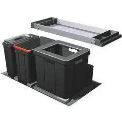 Franke Kehrichtsystem Serie 350 Composta 90, Abfalleimer, Schwarz
