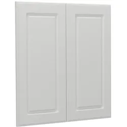 Vicco, Regal, Küchenfront R-Line, Weiss Landhaus, 59.2 x 59 cm Möbelfront für den Hängeschrank