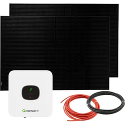 Balkonkraftwerk Growatt MIC 800 0,8kW mit 800W Solarpanels