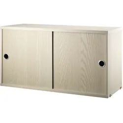 String System Hängeschrank mit Schiebetüren Esche natur 78/42/30