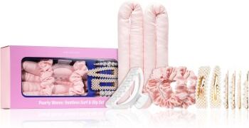 BrushArt Hair Pearly Waves Heatless Curl & Clip set kit de ondulação para cabelo . Hair Pearly Waves Heatless Curl & Clip set