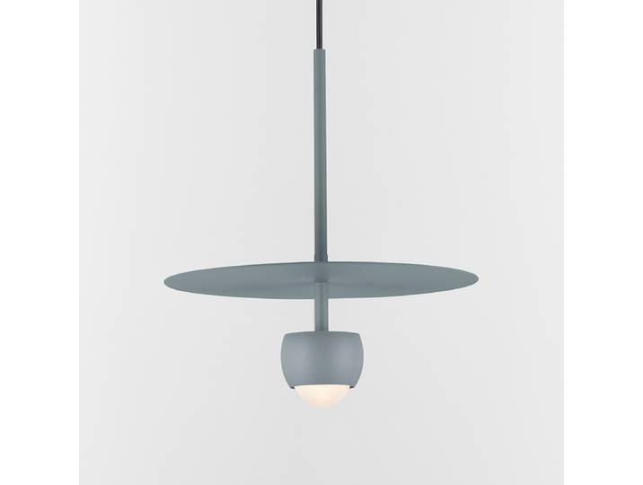 Pendelleuchte Edem Ø 30cm Blau/Grau/Taubengrau Kabel ABS, Fassung ABS, Baldachin Aluminium, Gehäuse Leuchte Aluminium Nicht austauschbare LEDs