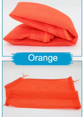 Inspire Curations CalmPaws Mesh Cat Grooming & Bath Restraint Bag orange
