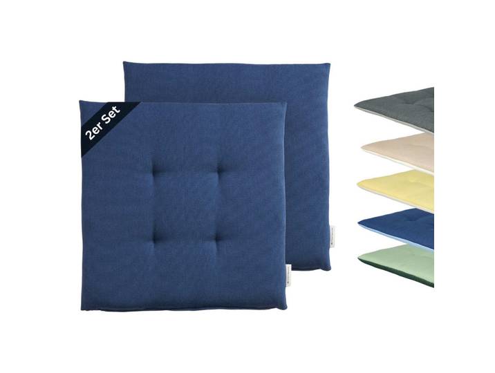 Tom Tailor Outdoor Sitzkissen Dove Chairpad, Blau, 40x2x40 cm, Heimtextilien, Wohntextilien, Sitzkissen