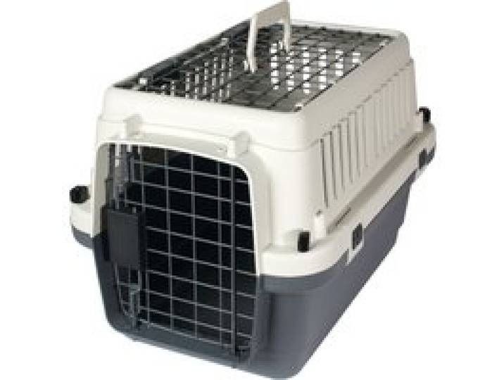 KARLIE Caisse de transport pour chien Nomad, gris/blanc (51x33x33 cm)