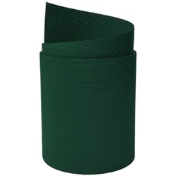 zaun|zu® Sichtschutzstreifen Rille PP für Doppelstabmatten UV-beständiger Sichtschutz Grün 2,55m