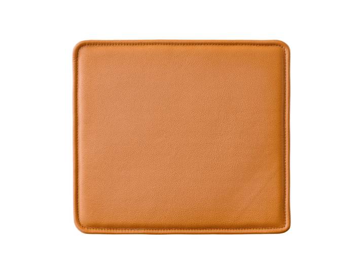 Audo Copenhagen Mauro coussin de chaise pour chaise Cuir Madras cognac