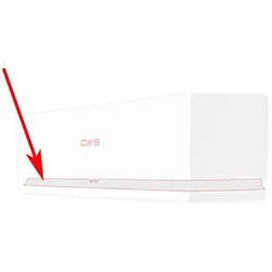 Duftspender Panel Basic Weiß für CWS Paradise Air Bar ABS Kunststoff, Farbe weiß