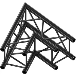 Milos Pro-30 Square F Truss - Corner QCVF20 - 60° corner - heavy duty - black - F