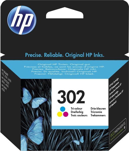 HP 302 (F6U65AE) - 3-farbig - Druckerpatrone