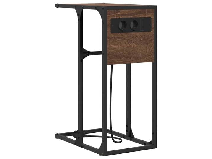 Table de chevet bois transformé blet marron 41,5 x 26 x 60,5 cm