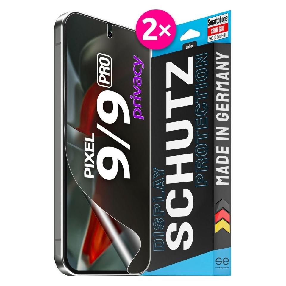 Smart Engineered se 3D Schutzfolie Google Pixel 9 / 9 Pro Privacy (VPE 2) (2 Stk., Google Pixel 9, Google Pixel 9 Pro) (SE0-F0112-0520-24-M)