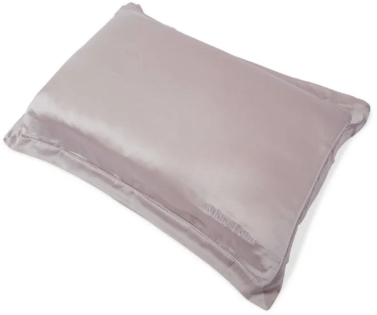 White Lotus Kussensloop 100% Zijde Pearl Grey
