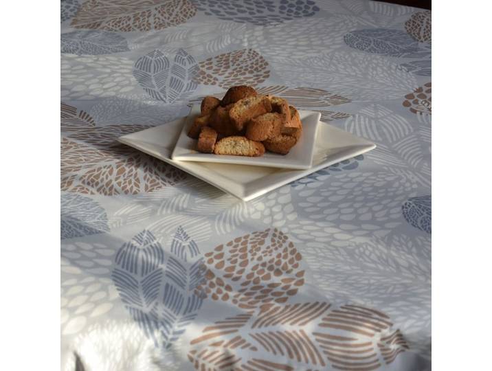 Nappe en coton enduit beige rectangle 160 x 200 cm