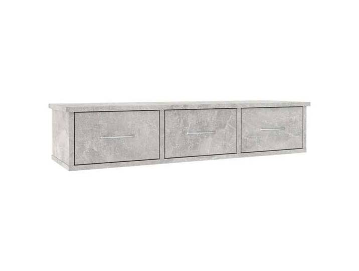 Maison Exclusive - Étagère murale avec tiroirs Gris béton bois d'ingénierie