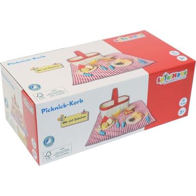 SpielMaus Küche Picknick Korb, 18 Teile