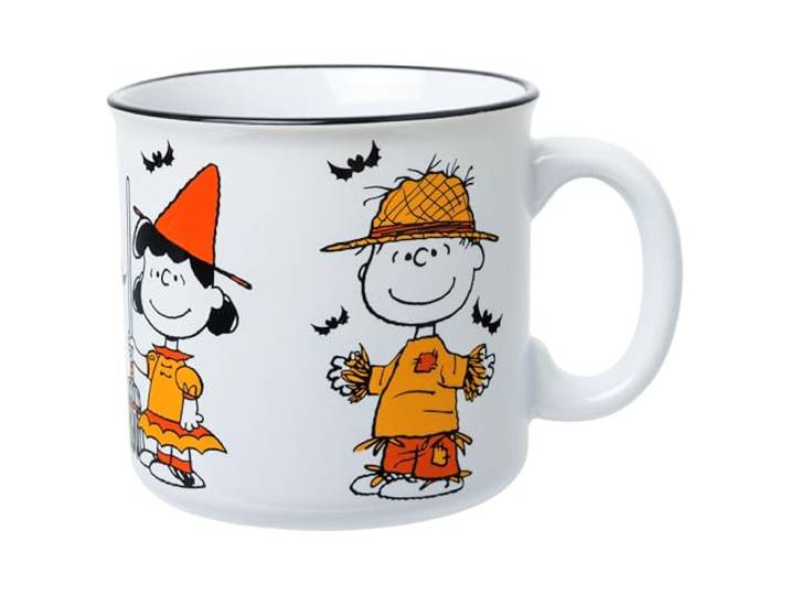 Silver Buffalo Peanuts Halloween Squad Costumes, Keramik Camper Tasse, 567 g