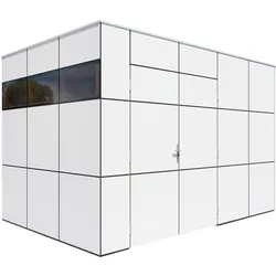 Bertilo Gartenhaus HPL 2 - 6 mm Anthrazit-Weiß HPL 2: 345 x 228 cm