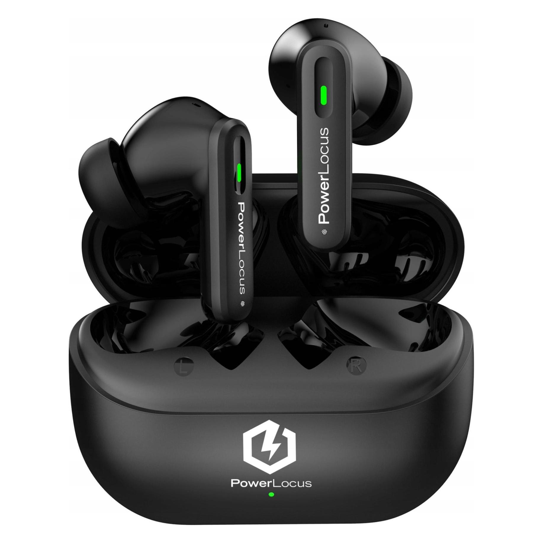 PowerLocus Fit Bluetooth-Earphones mit ANC (ANC, 5 h, Kabellos) (PWL-FIT-BLACK)