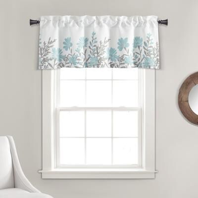 "Lush Decor Aprile Light Filtering Valance - 18"" x 52"""