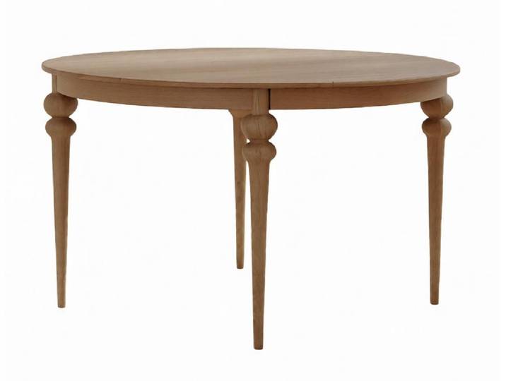 JVmoebel Esstisch Schicker Runder Küchentisch Hellbrauner Esszimmertisch Holzmöbel, Made in Europa