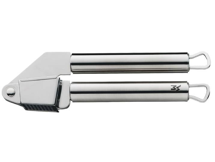 Knoblauchpresse WMF Profi Plus Silb , silber (silberfarben), L:17,5cm, Edelstahl, Küchenpressen, Knoblauchpresse