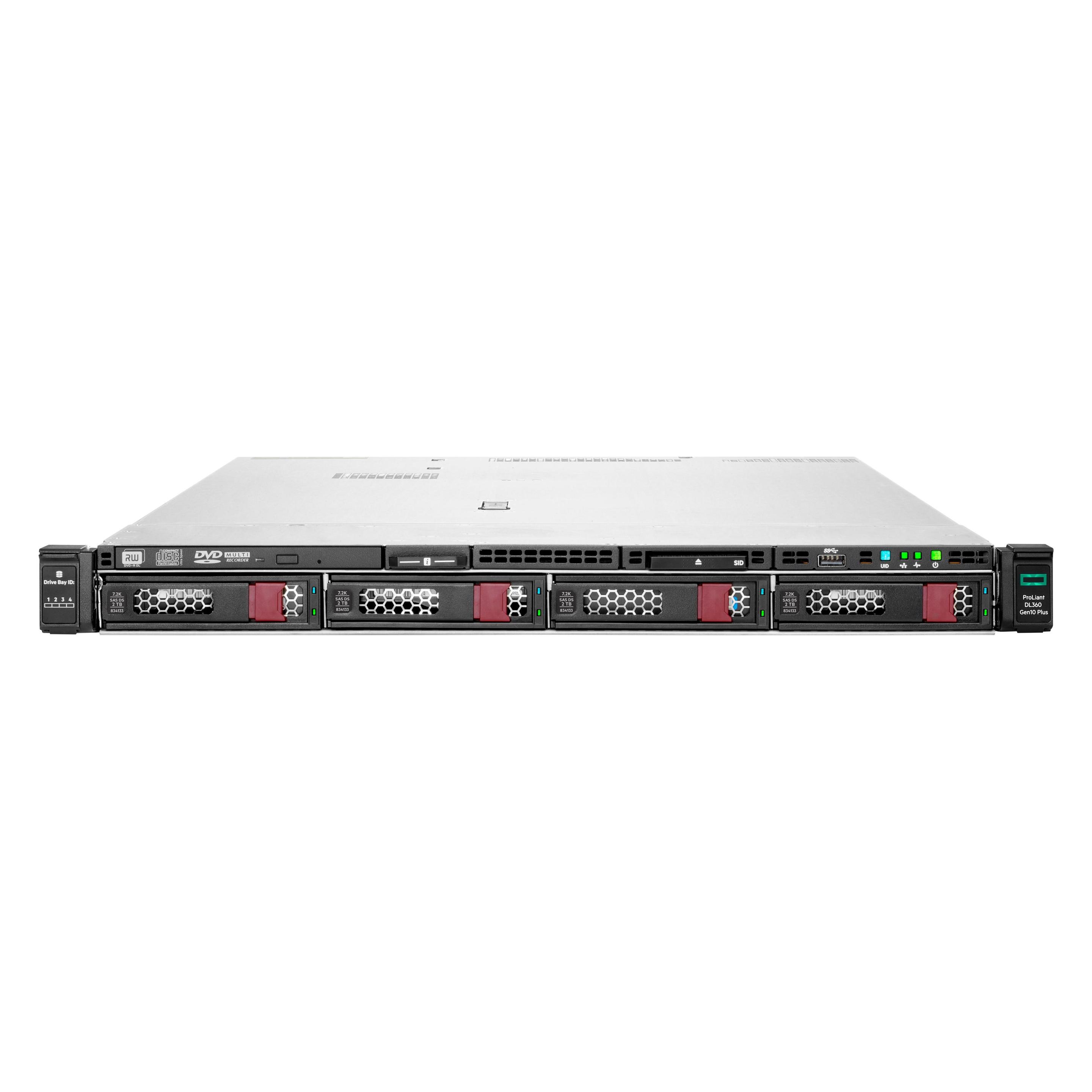 HPE ProLiant DL360 Gen10+ 1HE Xeon-S 4310 12-Core 2.1GHz 2x32GB-R 8xSFF Hot Plug 2x480GB SSD SR416i- (Intel Xeon Silver 4310, 64 GB, Rack Server) (P80568-425)