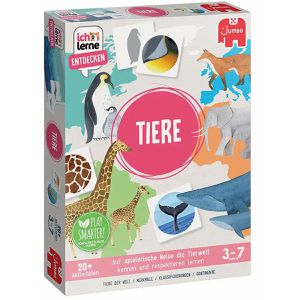 Jumbo Lernspiel Ich lerne Entdecken - Tiere, ab 3 Jahre, 1-4 Spieler, Tierwelt kennenlernen