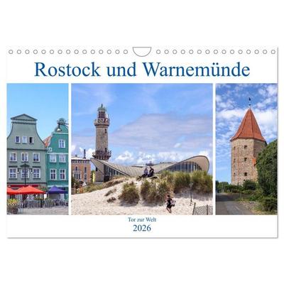 Rostock und Warnemünde - Tor zur Welt (Wandkalender 2026 DIN A4 quer), CALVENDO Monatskalender