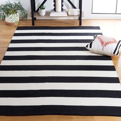 SAFAVIEH Handmade Montauk Caspian Stripe Cotton Flatweave Rug