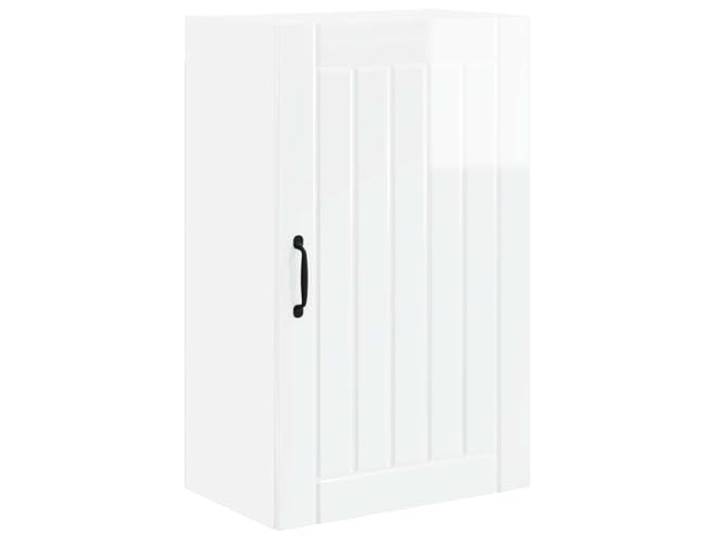 IBUQDDV Wandschrank Lucca Hochglanz Weiß 50 x 31 x 80 cm Holzwerkstoff Geschirrspüler-Paneel, Holzwerkstoff, Rahmenmaterial, moderne Ästhetik, Innenbereich, rechteckig, Küchenlayouts
