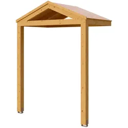 Skan Holz Satteldach Vordach Sellin eiche hell