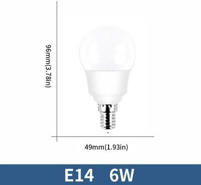 Uplifted Goods Energy Saving LED Bulb Lamps E27 And E14 Base Options e14 6w three Color Dimmer