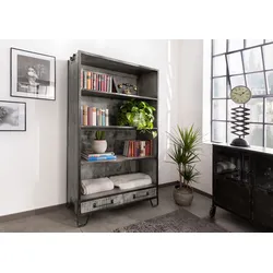 Regal Mango 100x45x180 grau lackiert HEAVY INDUSTRY #113