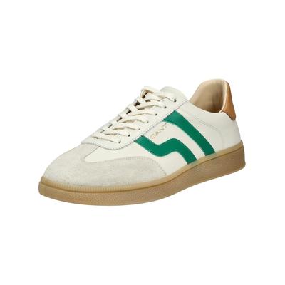 Sneaker GANT "Gant Sneaker Leder", Herren, Gr. 42, grün (beige, grün), Leder, Schuhe Sneaker
